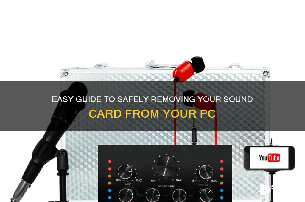 how to remove sound card