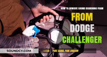 Efficiently Removing Sound Deadening Foam from Your Dodge Challenger