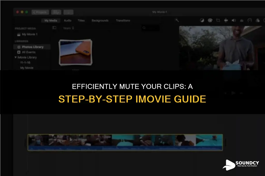how to remove sound from a clip in imovie