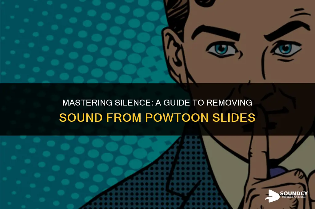 how to remove sound from certain slides on powtoons