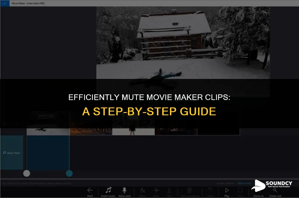 how to remove sound from one clip movie maker