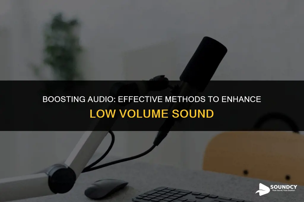 how to remove sound that is too low db