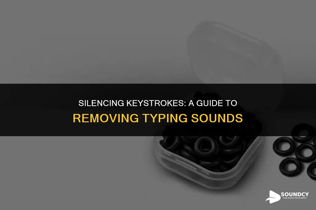 how to remove sound when a key is typed