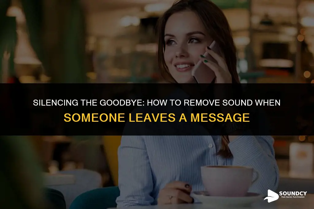how to remove sound when someone leaves a message