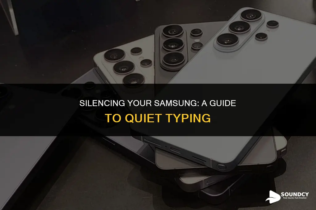 how to remove sound when typing on samsung phone