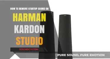 Silencing the Startup: A Guide to Removing Sound on Harman Kardon Studio