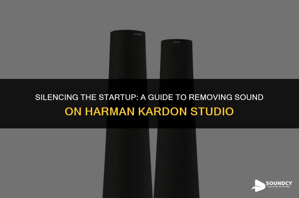 how to remove startup sound on harman kardon studio