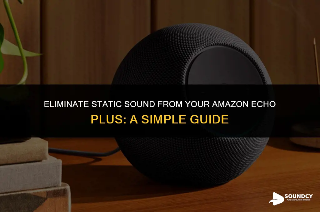 how to remove static sound from amazon echo plus