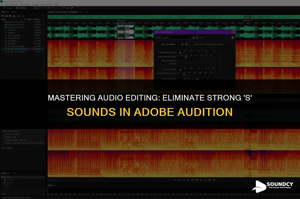 how to remove strong s sound in adobe audition