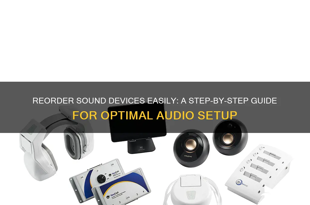 how to reorder sound devices