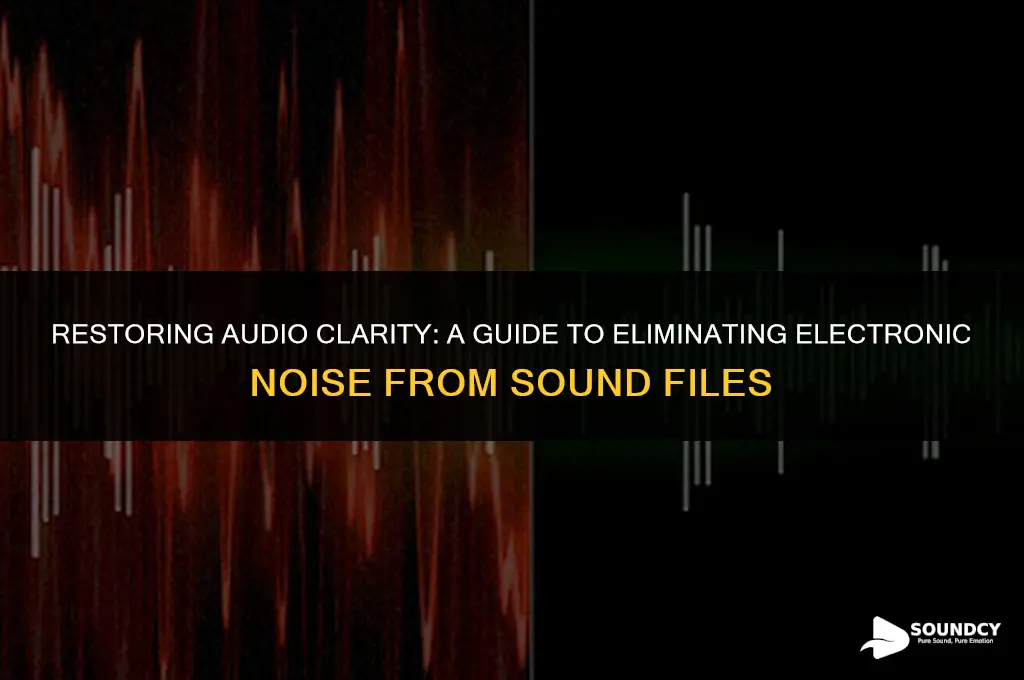 how to repair electronic noise in a sound file