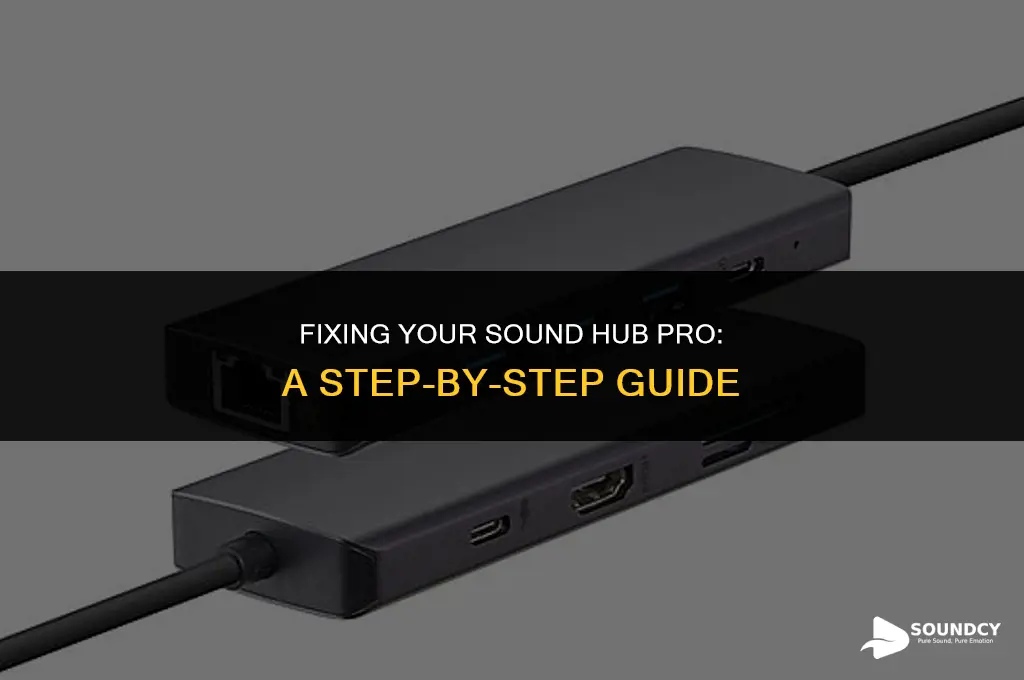 how to repair my sound hub pro from atomi