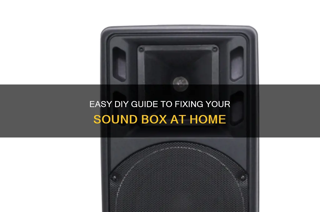 how to repair sound box