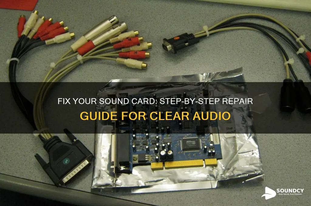 how to repair sound card