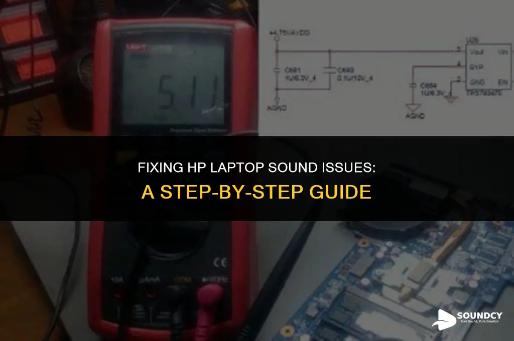 how to repair the sound on a hp laptop