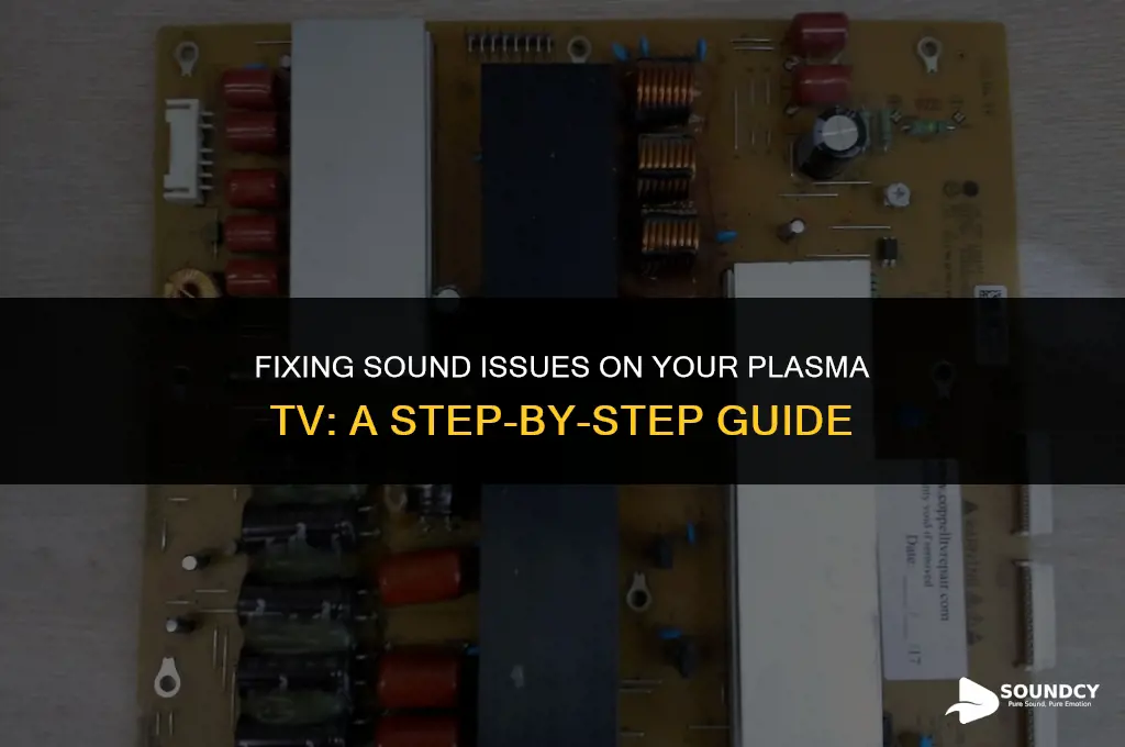 how to repair the sound on my plasma tv