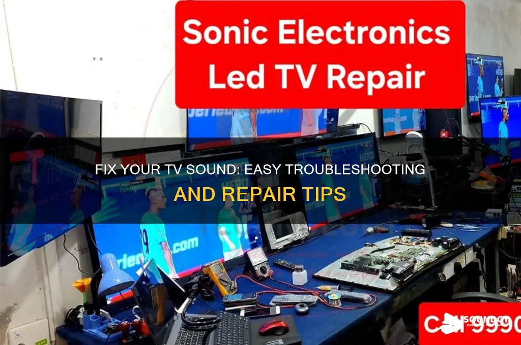 how to repair tv sound