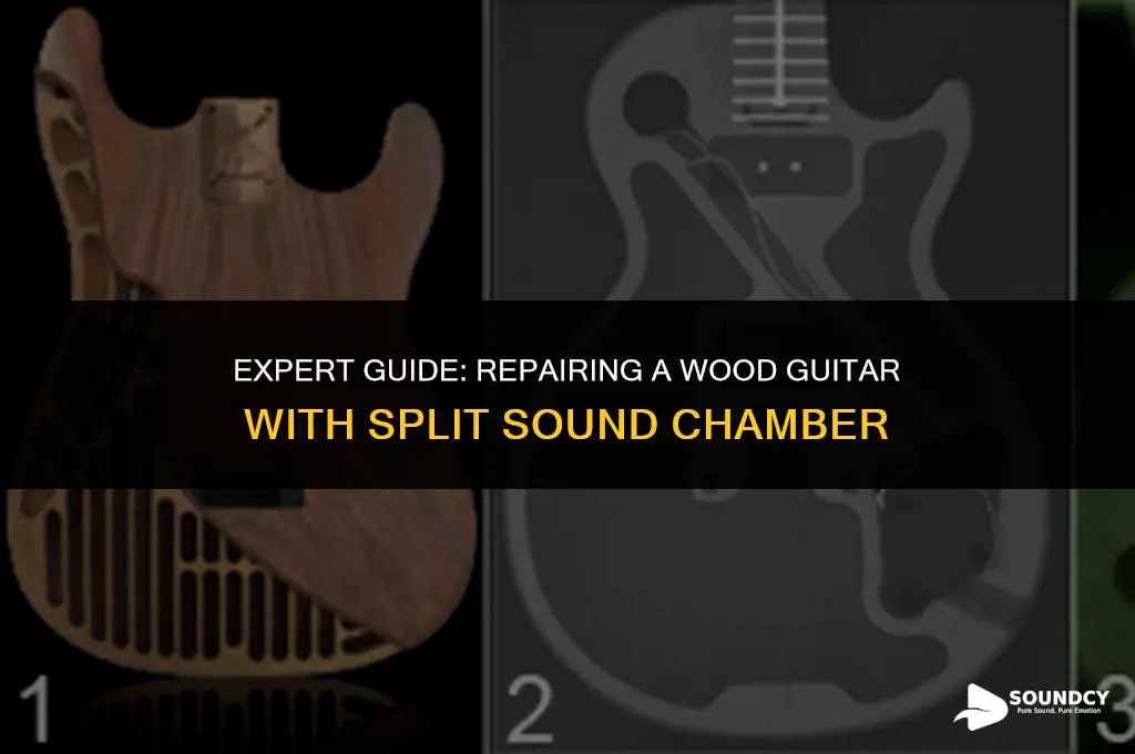 how to repair wood guitar with split sound chamber