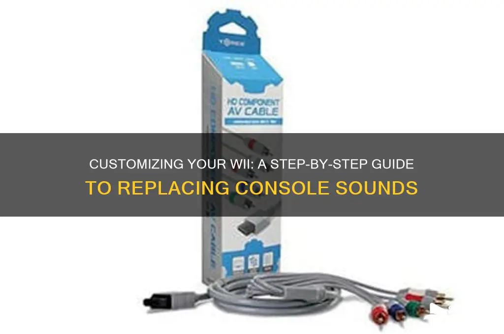 how to replace wii sounds