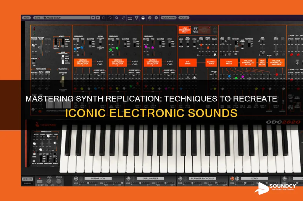 how to replicate synth sounds