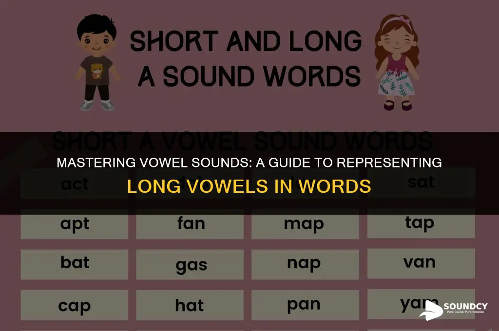 how to represent long sound of vowel in word