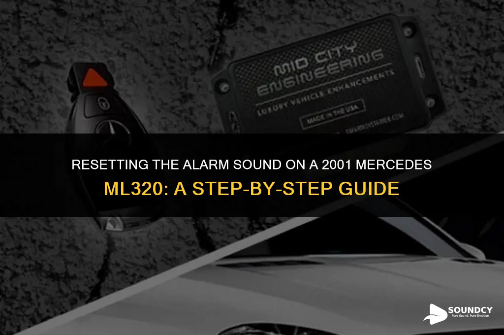 how to reset alarm sound on mercedes ml320 2001