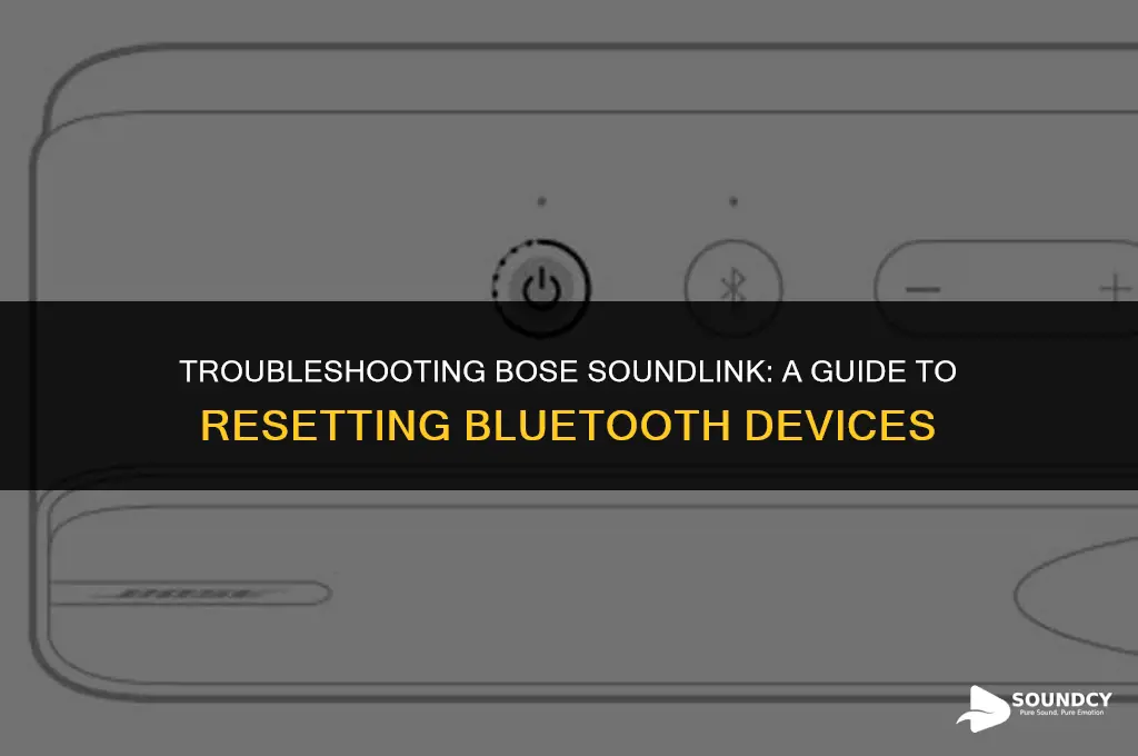 how to reset bluetooth devices on bose sound link