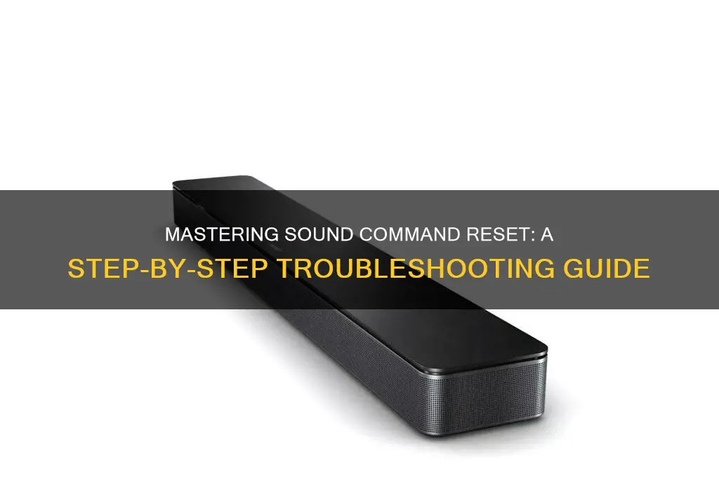 how to reset sound command