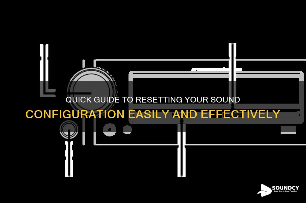 how to reset sound config