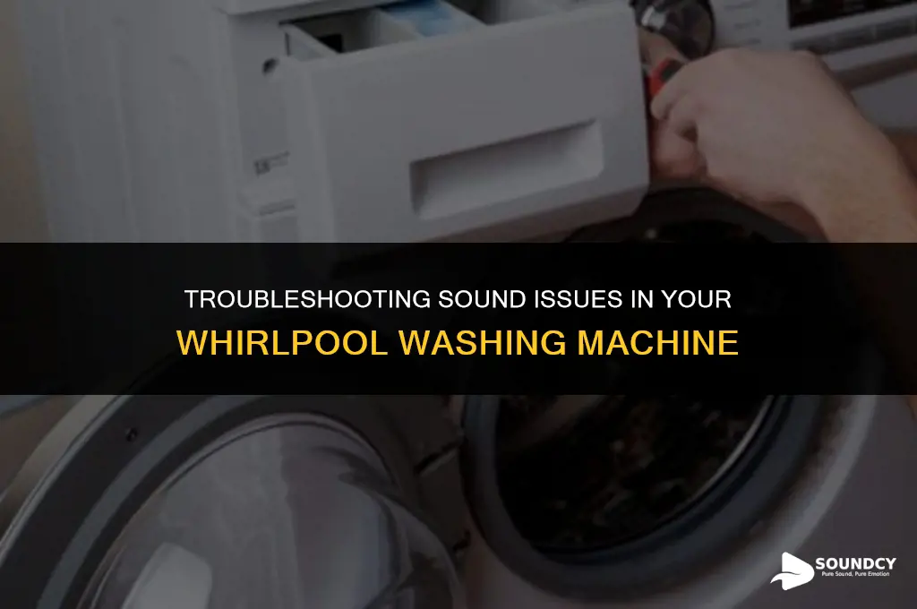 how to reset sound in a whirlpool washing machine