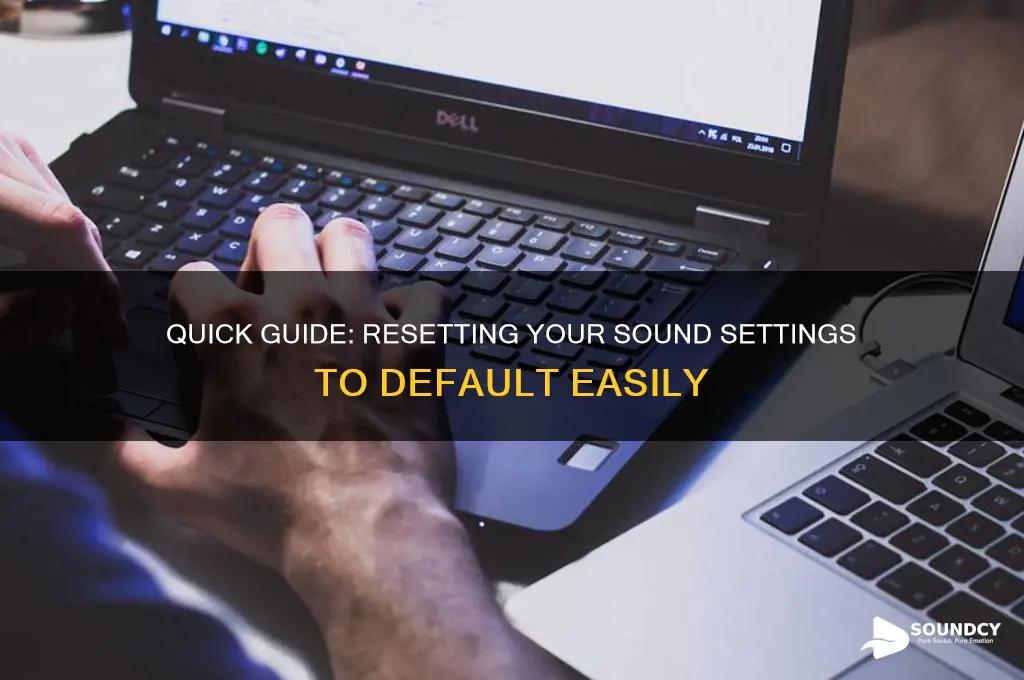 how to reset sound settings