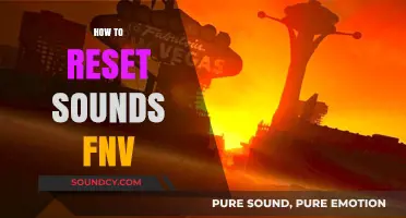 Mastering Fallout: New Vegas - Resetting Sounds in FNV Simplified