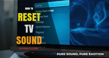Quick Guide to Resetting Your TV Sound Settings Easily
