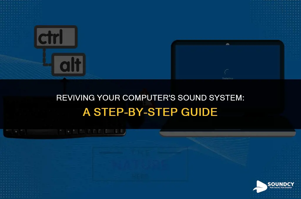 how to restart your sound systeam on the computer
