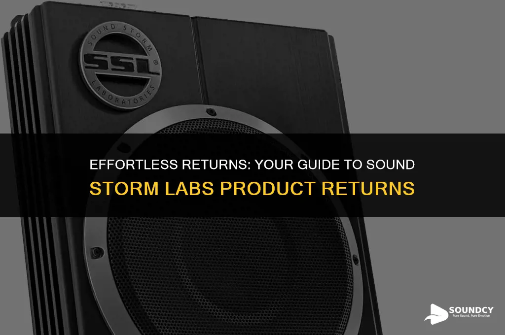 how to return a product for sound storm labs