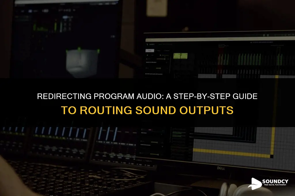 how to route a program sound to an output
