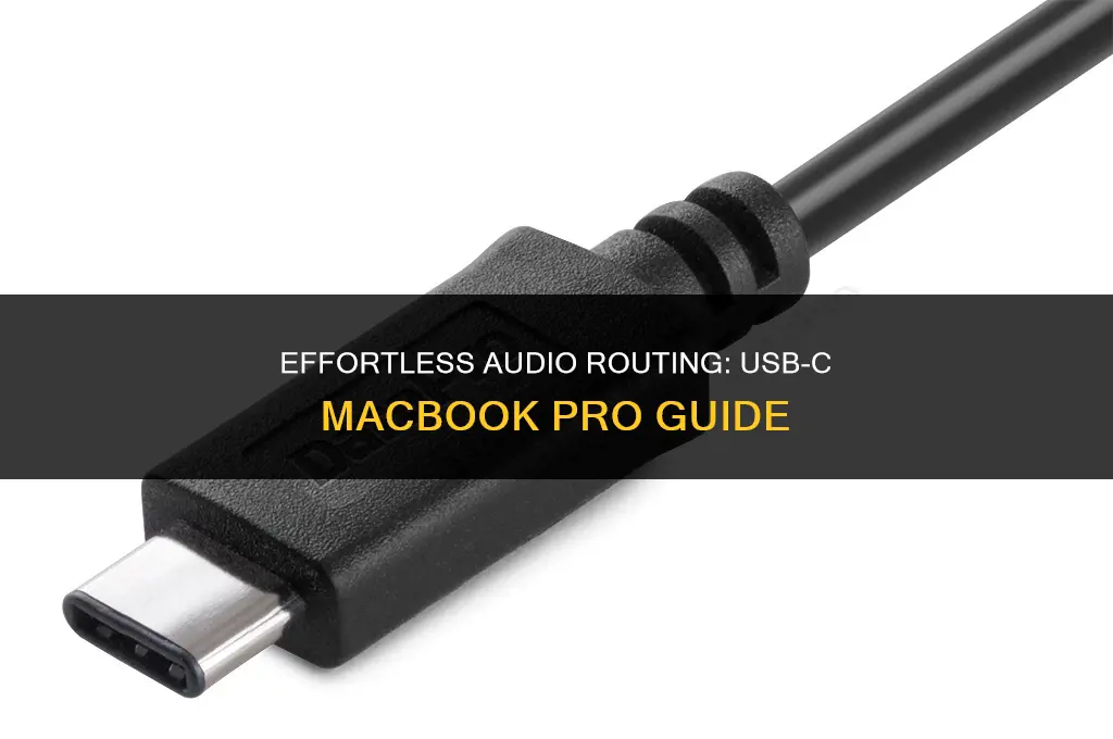 how to route sound through usb c macbook pro
