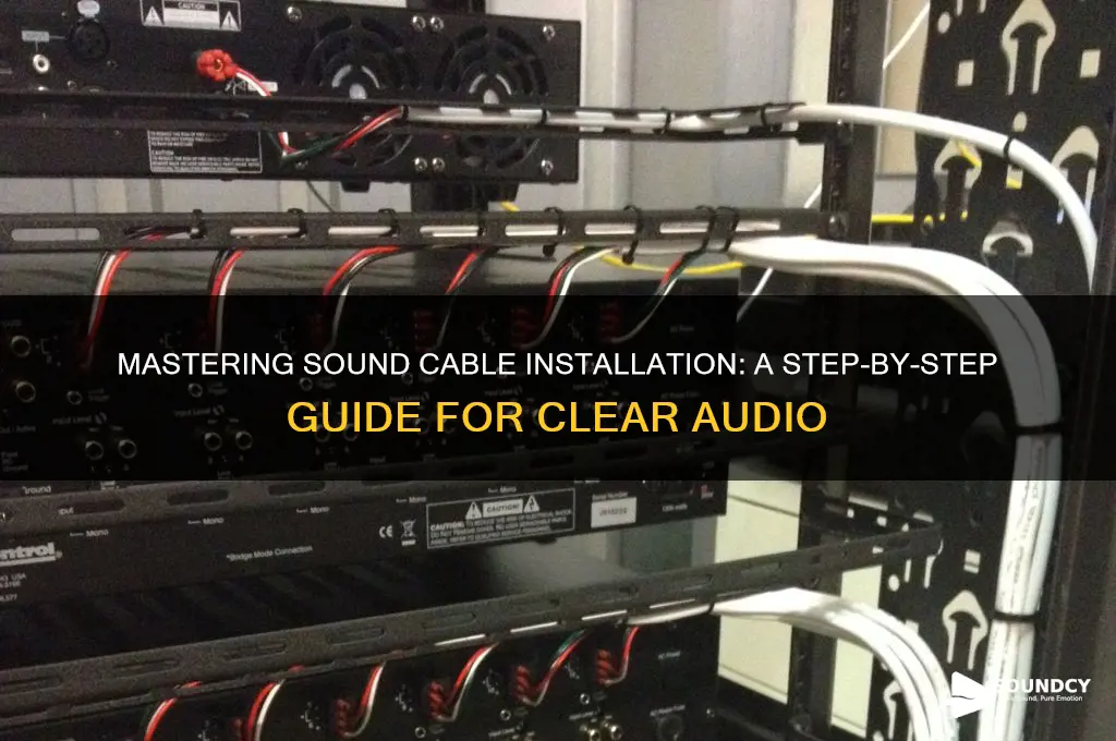 how to run sound cable