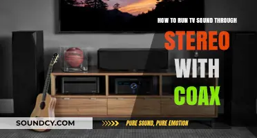 Enhance Your Audio: Running TV Sound Through Stereo with Coax