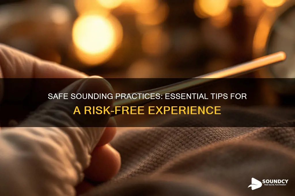 how to saftley do sounding