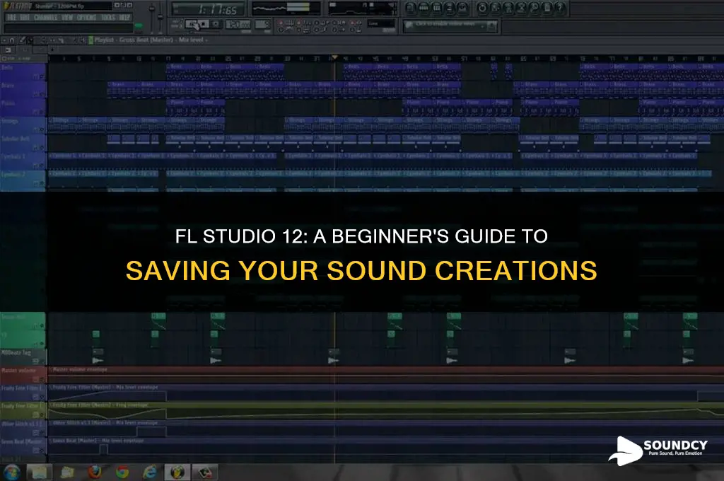 how to save a sound in fl studio 12