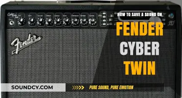 Preserve Your Tone: Saving Sounds on the Fender Cyber Twin