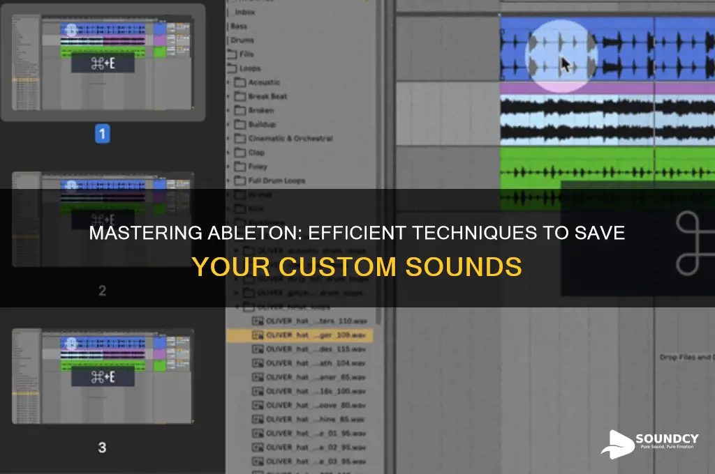 how to save ableton sounds