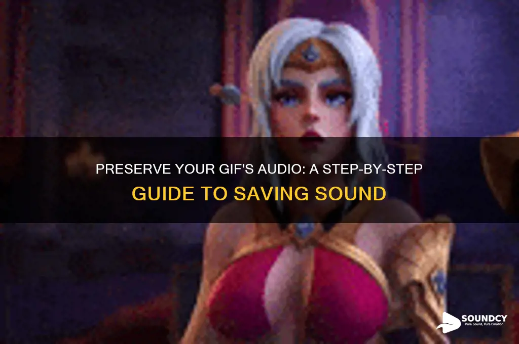 how to save gif sound