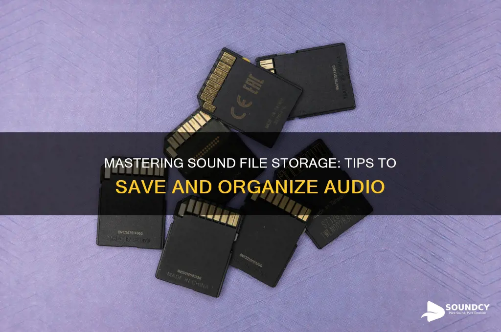 how to save sound files