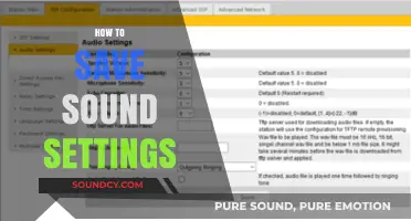 Mastering Audio: A Guide to Saving Your Sound Settings Easily