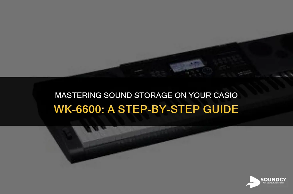 how to save sounds on a casio wk 6600