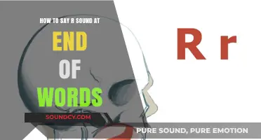 Mastering the Art of Pronouncing the 'R' Sound at Word's End