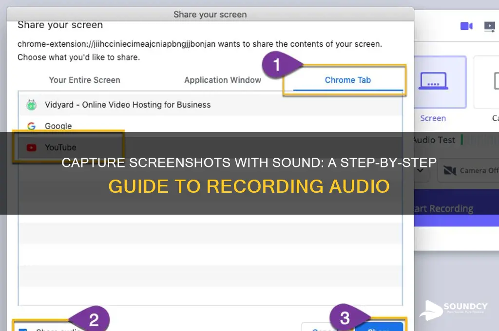 how to screenshot with sound
