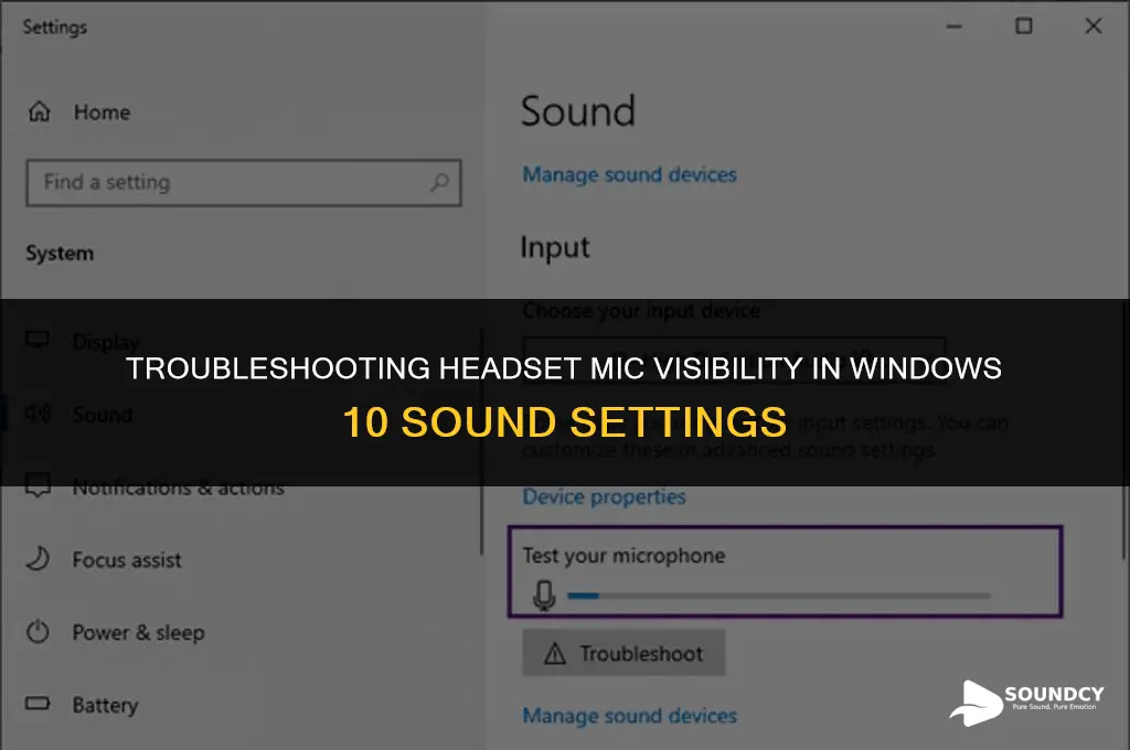 how to see headse mic in sounds application win10